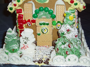 A close up of the front.