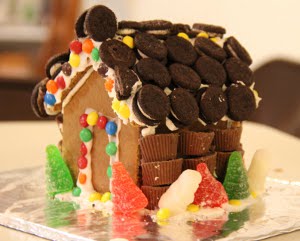 Terry and K's house. Notice the bricks on the walls!